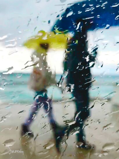 In the rain for love - a Photographic Art Artowrk by Sophie Moisan